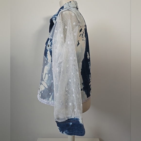 Refashioned Denim & Tulle Jacket (M/L) - Picture 4 of 16